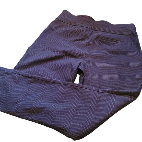 Anne Klein Black Plaid Striped Pants 4 - Picture 2 of 9